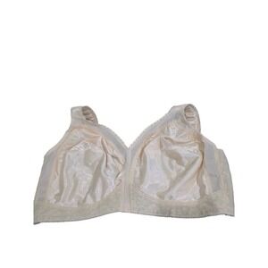 Playtex 18 Hour Bra 44DD Womens Plus Size Wireless Natural Beige Non Padded